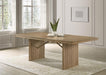 Adina - Extension Dining Table - Distressed Light Brown - Simple Home Plus
