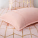 Raina - Polyester Brushed Microfiber Printed Comforter Set - Blush / Gold - Simple Home Plus