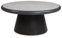 Bracken - French Black - Round Cocktail Table - Simple Home Plus