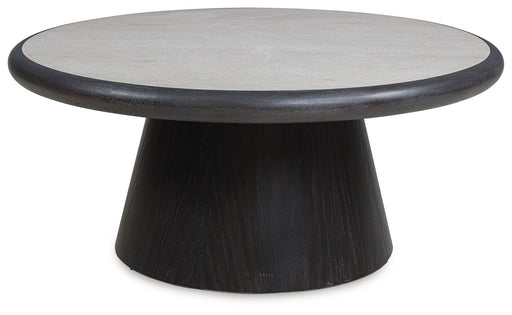 Bracken - French Black - Round Cocktail Table - Simple Home Plus