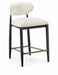 Riccio - Fabric Stool - Black Frame - Simple Home Plus