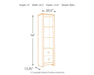 Willowton - Pier - 2 Shelves - Whitewash - Simple Home Plus