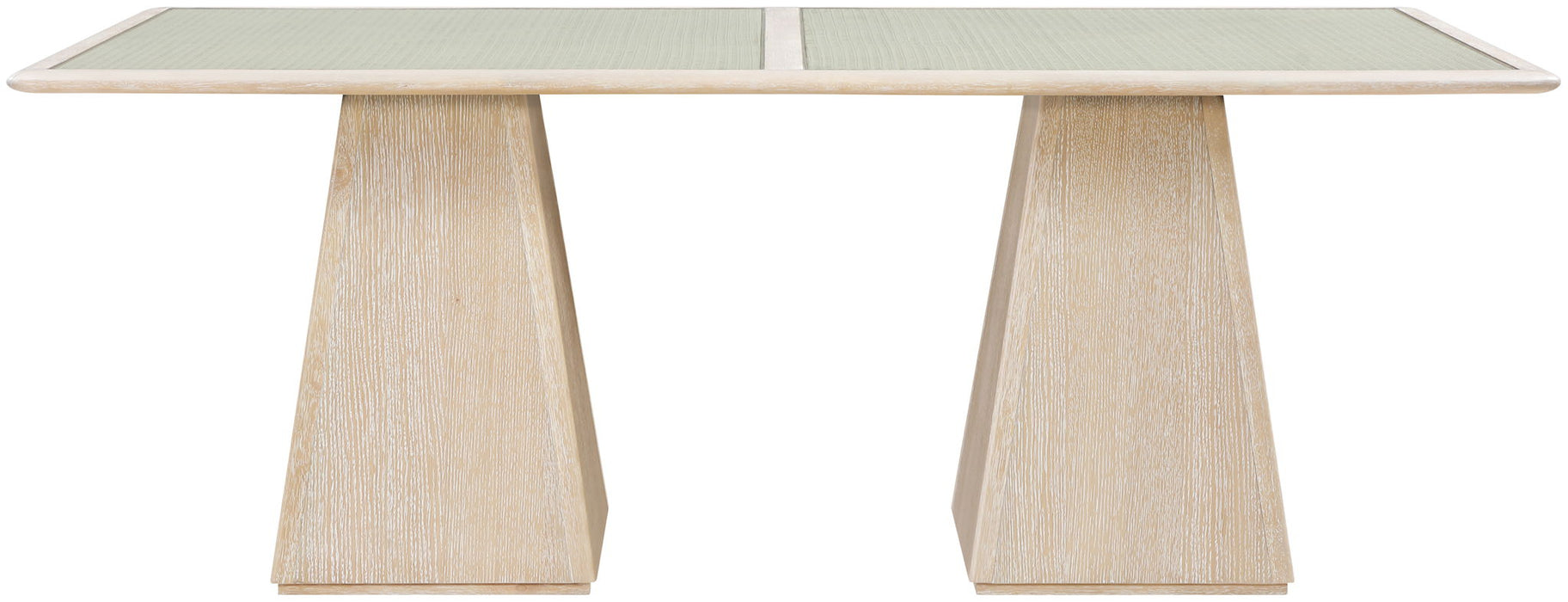 Atrium - Glass Top And Wood Base Dining Table - Simple Home Plus