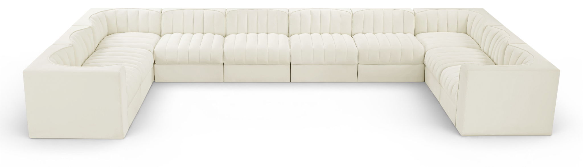 Rummi - Velvet Performance Fabric Upholstered 10 Piece Modular Sectional - Simple Home Plus