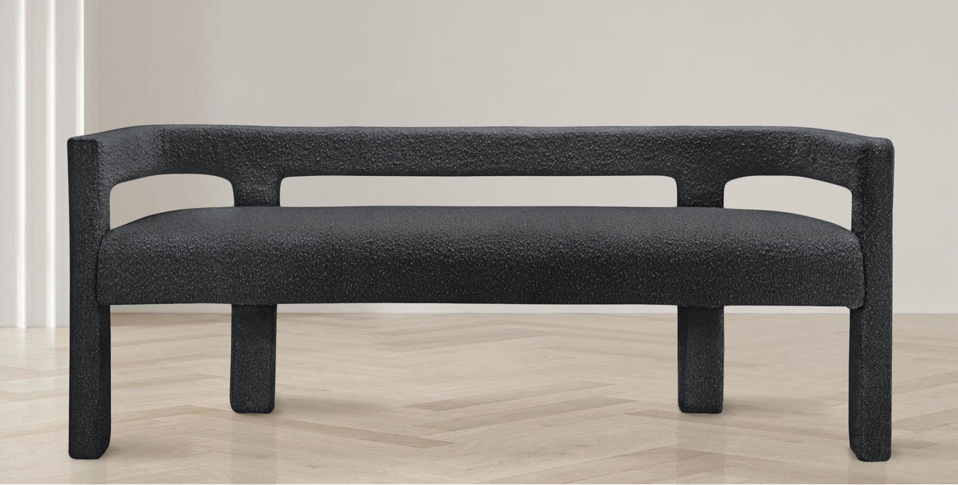 Athena - Boucle Fabric Bench - Simple Home Plus