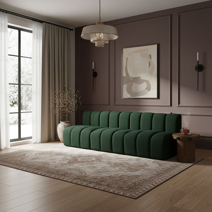 Arc - Boucle Fabric 3 Seats Modular Sofa - Simple Home Plus