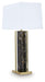 Neonish - Marble Table Lamp - Black / Gold Finish - Simple Home Plus