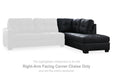 Barlin Mills - Raf Corner Chaise - Carbon - Simple Home Plus