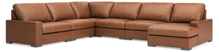 Calden - 6-Piece Sectional With RAF Corner Chaise - Caramel - Simple Home Plus