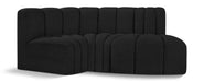 Arc - Boucle Fabric 3 Piece Modular L-Shaped Sofa - Simple Home Plus