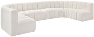 Arc - Boucle Fabric 8 Piece Modular Sofa - Simple Home Plus