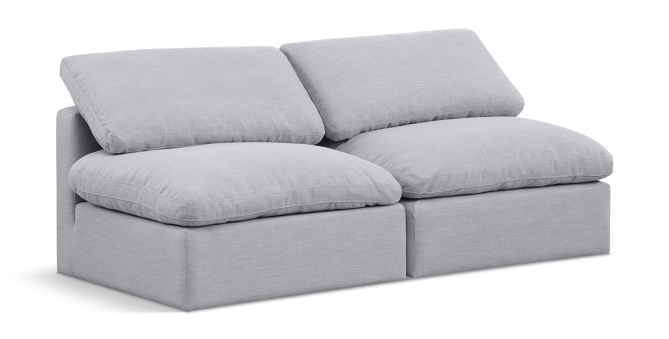 Indulge - Linen 2 Seat Modular Armless Sofa - Simple Home Plus