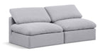 Indulge - Linen 2 Seat Modular Armless Sofa - Simple Home Plus