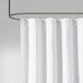 Metro - Woven Clipped Solid Shower Curtain - White - Simple Home Plus