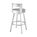 Flynn - Swivel Bar Stool - Brushed Steel - Simple Home Plus