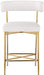 Rivage - Durable Stool With Gold Frame (Set of 2) - Simple Home Plus