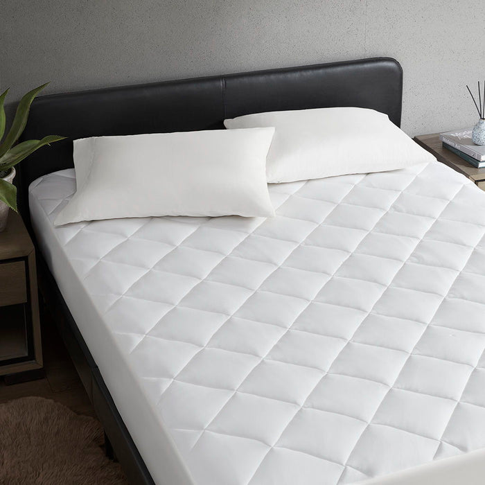 Cooling Touch - Overfilled Deep Pocket Twin Mattress Pad - White - Simple Home Plus
