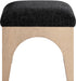 Lawson - Chenille Fabric Ottoman - Natural Base - Simple Home Plus