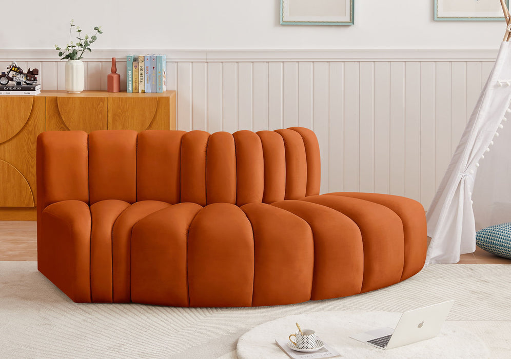 Arc - Velvet 3 Piece Modular Sofa - Simple Home Plus