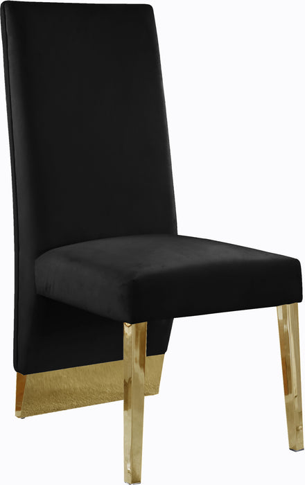 Porsha - Dining Chair with Gold Legs(Set of 2) - Simple Home Plus