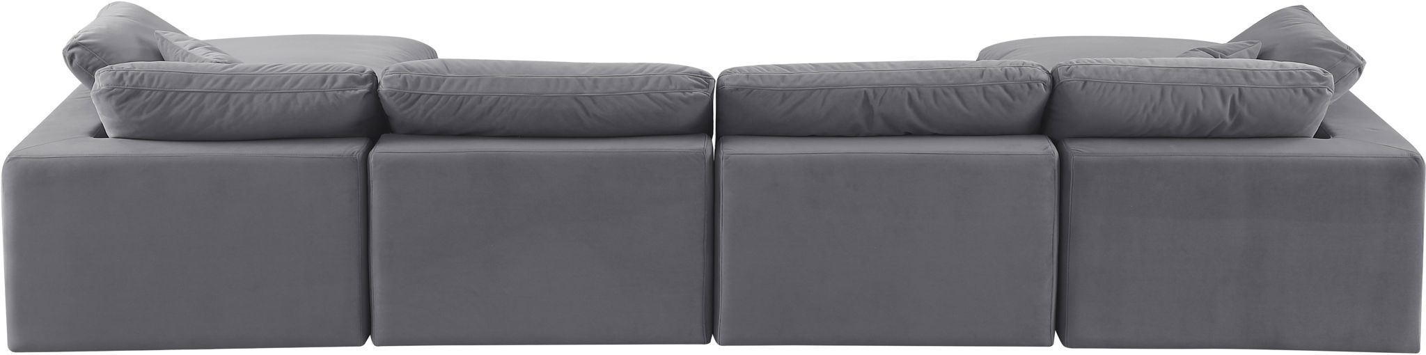 Comfy - 6 Piece Velvet Modular Double Chaise Sectional - Simple Home Plus