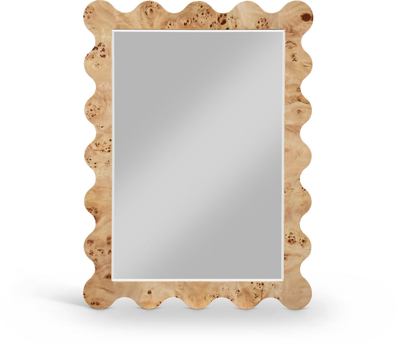 Vassa - Burl Veneer Mirror - Simple Home Plus