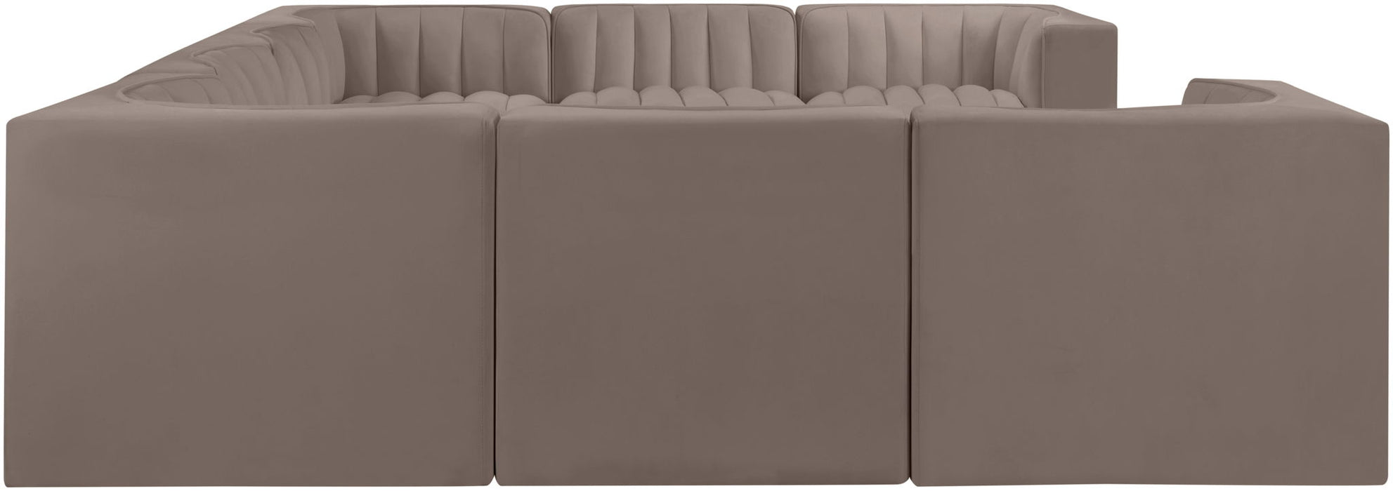 Rummi - Velvet Performance Fabric Upholstered Modular Sectional - Simple Home Plus