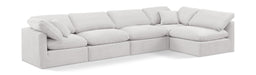 Indulge - Velvet 5 Piece Modular Sectional - Simple Home Plus