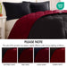 Larkspur - Full/Queen 3M Scotchgard Diamond Quilting Reversible Down Alternative Comforter Set - Red/Black - Simple Home Plus