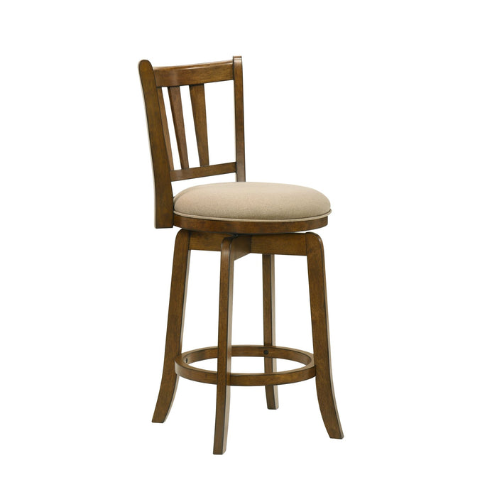 Wren - Modern Farmhouse Swivel Wood Counter Height Kitchen Bar Stool - Simple Home Plus