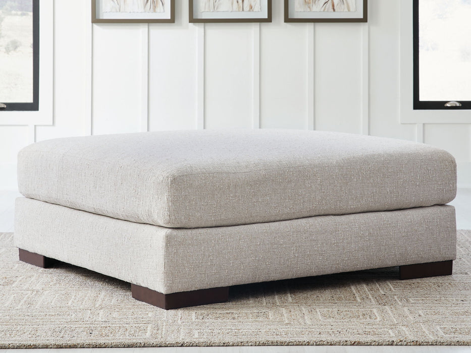 Cavella - Pebble - Oversized Accent Ottoman - Simple Home Plus