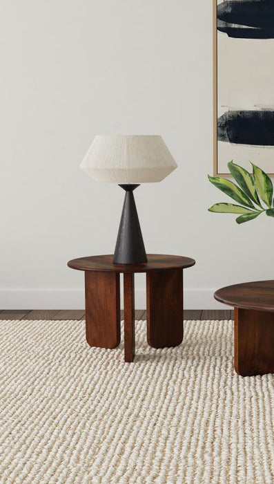 Dale - Round Solid Mango Wood Table - Simple Home Plus
