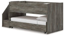 Frandern - Gray - Twin Over Twin Loft Bed - Simple Home Plus