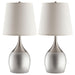 Tenya - Empire Shade Urn Table Lamp (Set of 2) - Silver - Simple Home Plus
