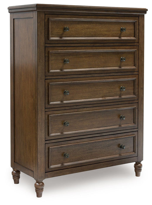 Sturlayne - Brown - Five Drawer Chest - Simple Home Plus