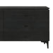 Legend - 6 Drawer Dresser With Metal Legs - Black Glaze Ash - Simple Home Plus