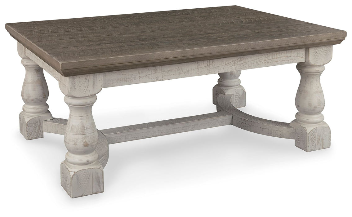 Havalance - Rectangular Cocktail Table - Gray / White - Simple Home Plus