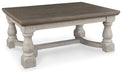 Havalance - Rectangular Cocktail Table - Gray / White - Simple Home Plus