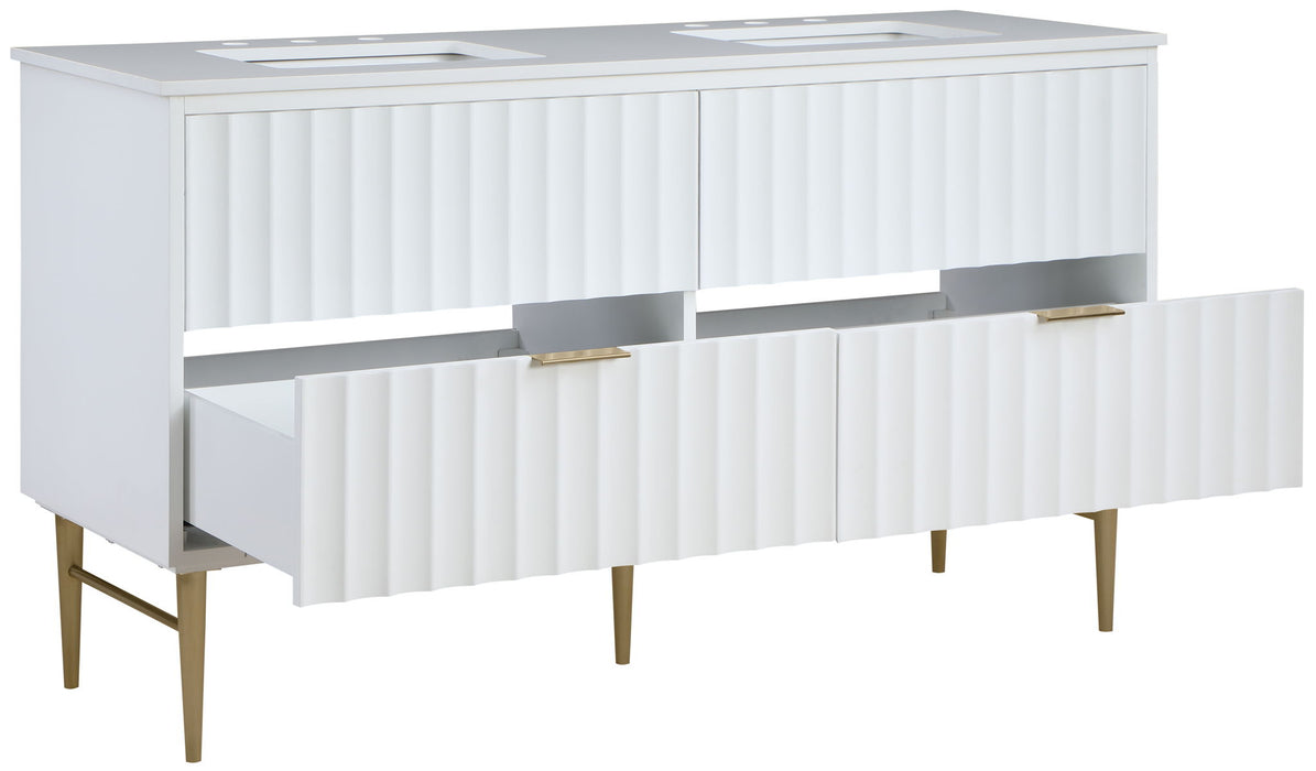 Modernist - Bathroom Vanity With Gold Legs - Simple Home Plus