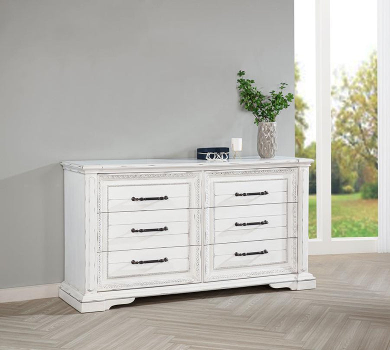 Mckinney - 6-Drawer Bedroom Dresser Cabinet - Simple Home Plus
