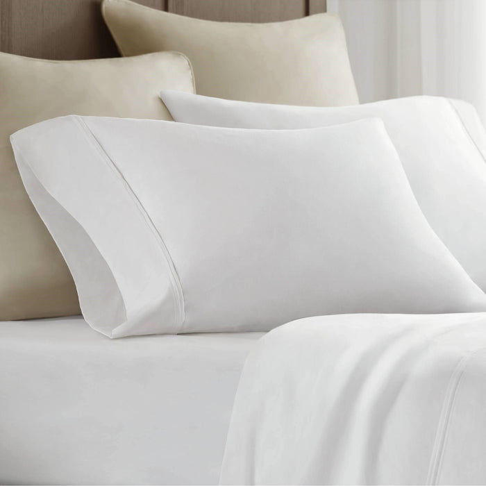 Standard Sateen Pillowcase Set - White - Simple Home Plus