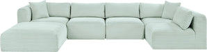 Shaggy - 6 Piece Modular U-Shaped Sectional - Simple Home Plus
