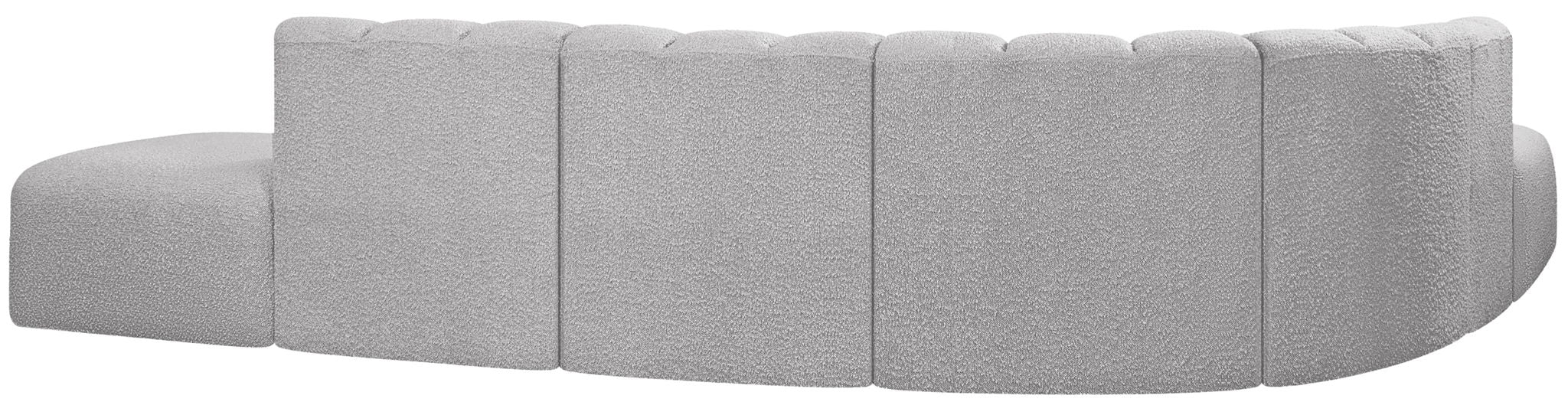 Arc - Boucle Fabric 7 Piece Corner Modular Sofa - Simple Home Plus