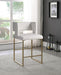 Caleb - Counter Stool with Gold Legs (Set of 2) - Simple Home Plus