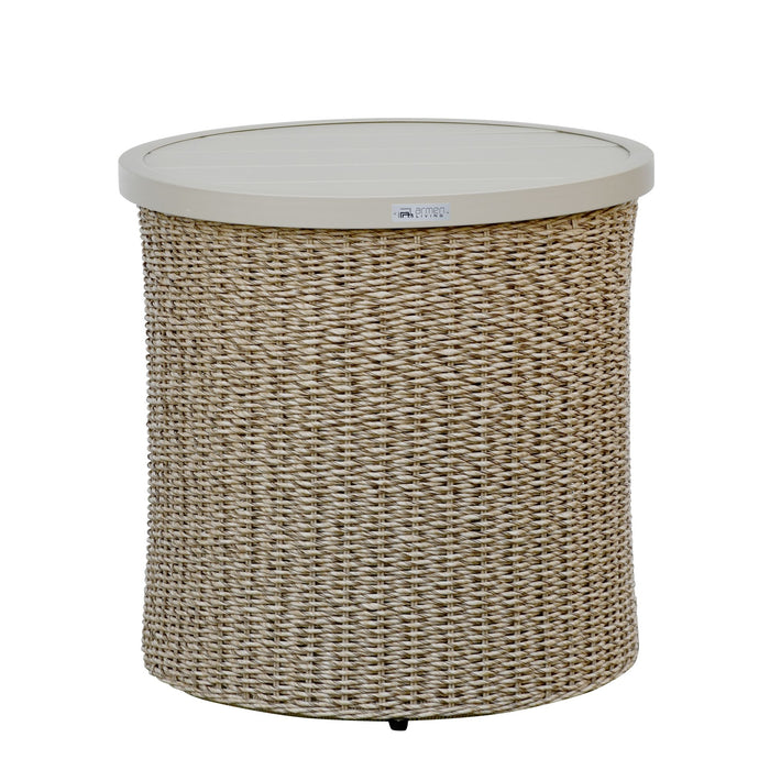 Pavilion - Round Outdoor End Table - Natural - Simple Home Plus