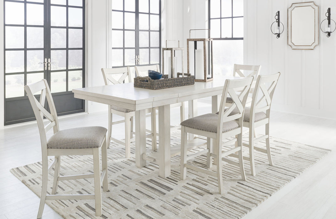 Robbinsdale - Rectangular Counter Height Dining Extension Table Set - Simple Home Plus