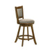 Aiden - Modern Farmhouse Swivel Wood Counter Height Kitchen Bar Stool - Simple Home Plus