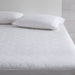 All Natural - Cotton Percale Quilted Mattress Pad - White - Simple Home Plus