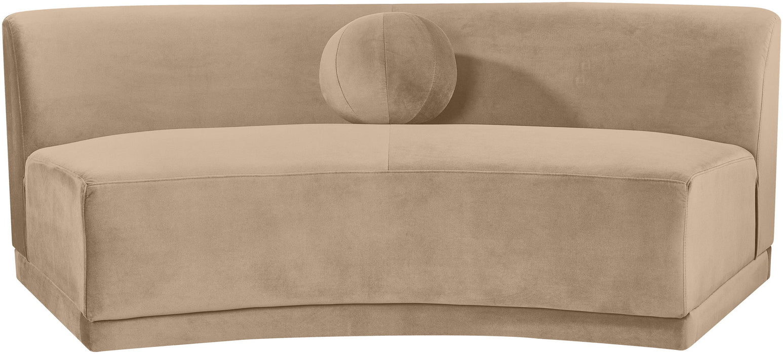 Avra - Velvet Performance Fabric Upholstered Armless Sofa