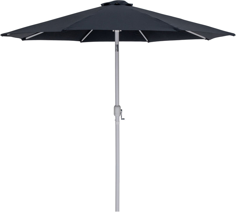 Fiji - Aluminum Patio Umbrella With Square Teak And White Base - Simple Home Plus
